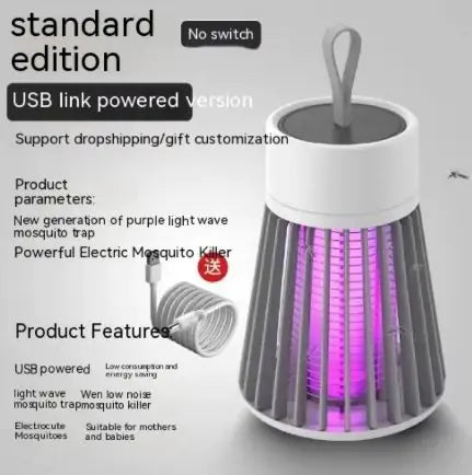 Lámpara Mata Mosquitos Portátil USB — Sin Químicos