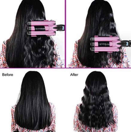 Rizadora Triple Barril — Ondas y Rizos Perfectos en Minutos
